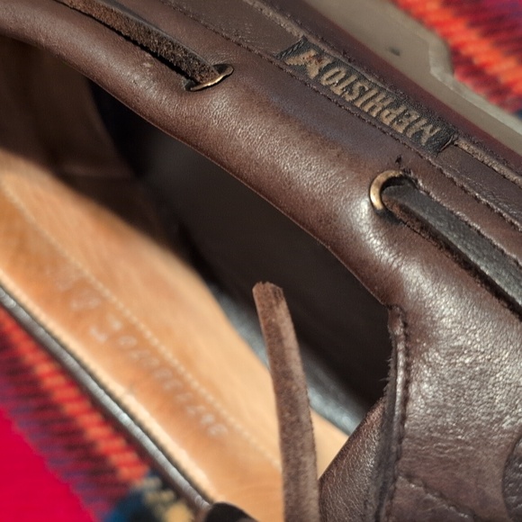 Mephisto Men's Hurrikan Boat Shoes, 100% Leather/Natural Rubber Soles, Size 9.5 - Picture 8 of 12